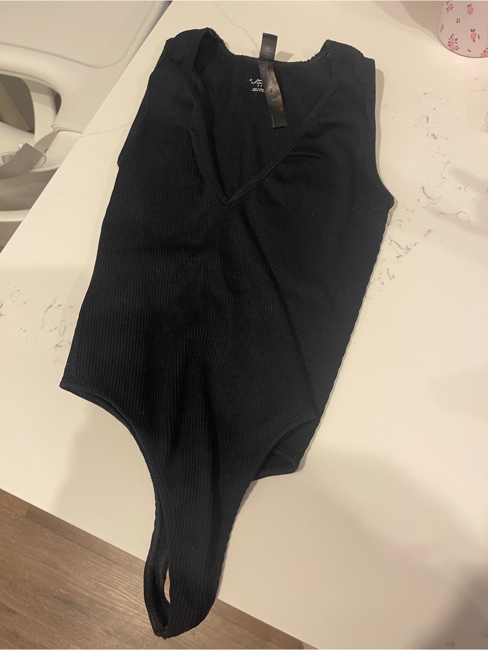 Urban Outfitters Black ribbed bodysuit